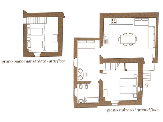 Plattegrond appartement Margherita