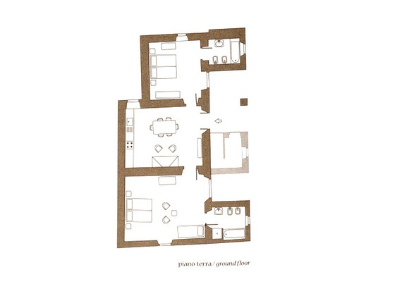 plattegrond appartement Glicine