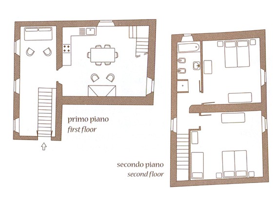 Plattegrond appartement Vigneto